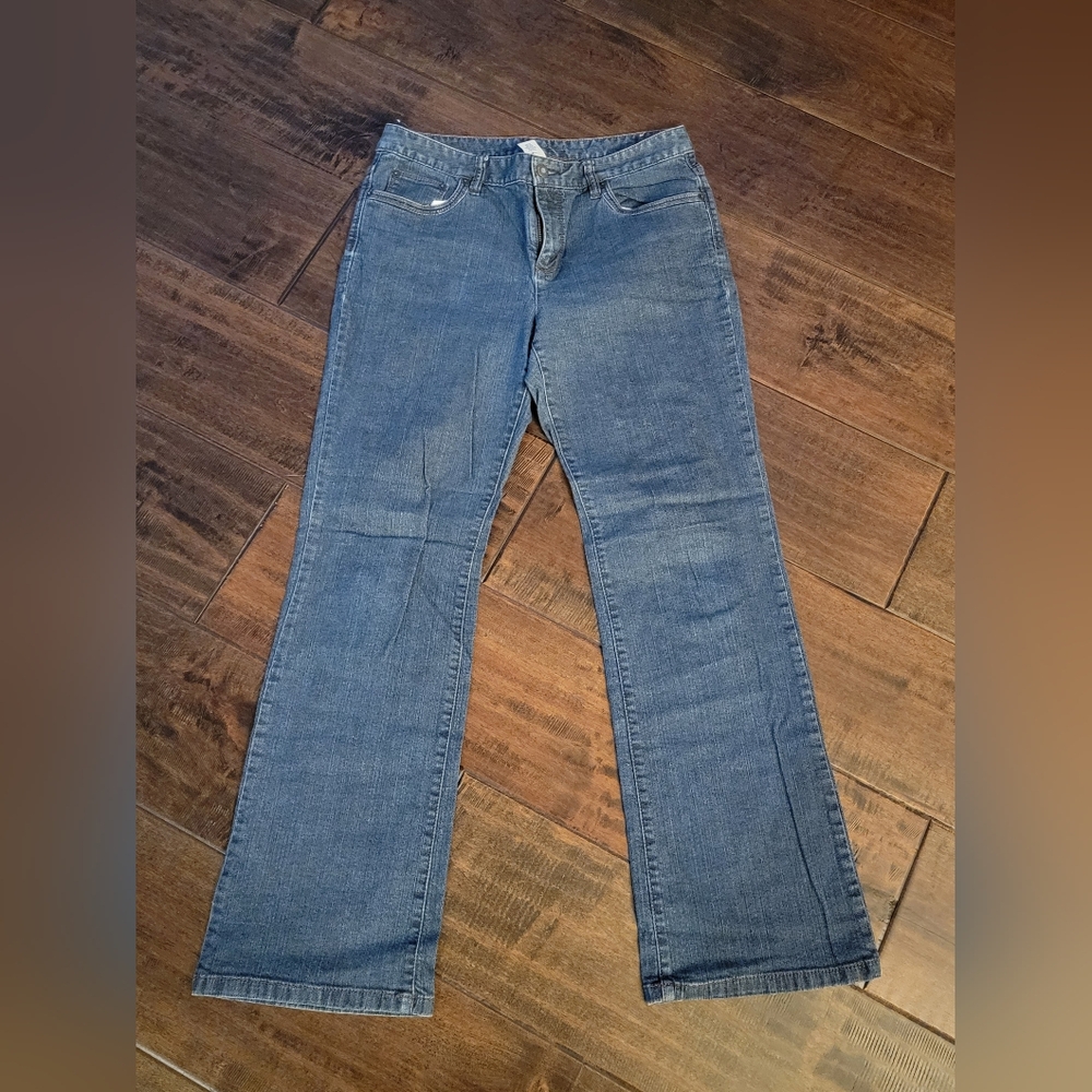 Liz Claiborne Bootcut Stretch Blue Denim Jeans Womens Size 10